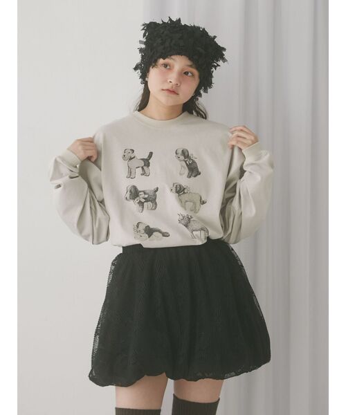 merry jenny（メリージェニー）の「レースバルーンミニスカート（スカート・レディース・オフホワイト/ブラック・FREE）」の17枚目の写真