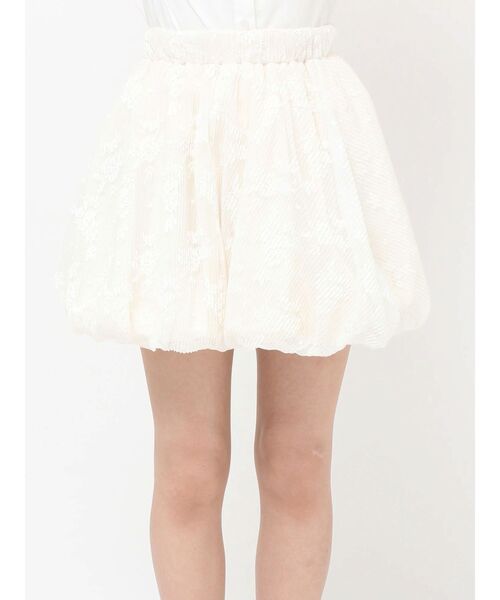merry jenny(メリージェニー)の「レースバルーンミニスカート(スカート・レディース・オフホワイト/ブラック・FREE)」の3枚目の写真