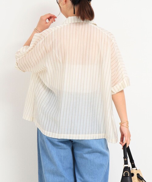 MICO COULIER（ミコクリエ）の「シルク調テーラーハーフスリーブジャケット（テーラードジャケット・レディース・ベージュ系その他/グレー系その他・38）」の20枚目の写真