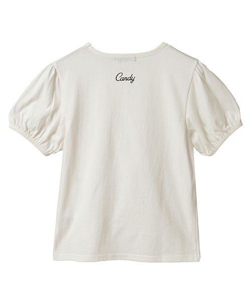 Candy Stripper（キャンディストリッパー）の「PUFF SLEEVE COMPACT Tシャツ（Tシャツ/カットソー・レディース・オフホワイト/ブラック/ピンク/レッド・FREE）」の8枚目の写真