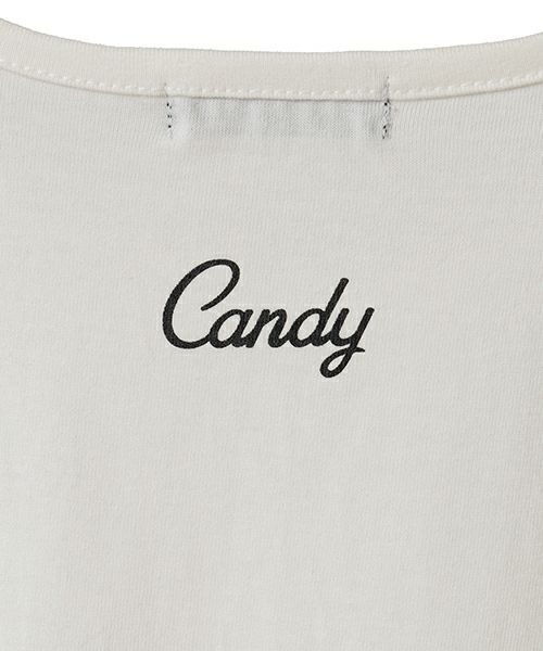 Candy Stripper（キャンディストリッパー）の「PUFF SLEEVE COMPACT Tシャツ（Tシャツ/カットソー・レディース・オフホワイト/ブラック/ピンク/レッド・FREE）」の10枚目の写真