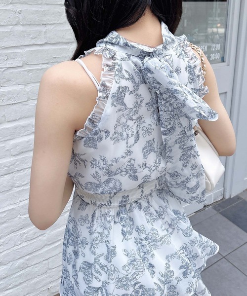 INGNI(イング)の「2Wayリボンアメスリフリルミニワンピース(ワンピース・レディース・ホワイト系その他6/ブラック/ブラック系/ブラック系その他3・M)」の15枚目の写真