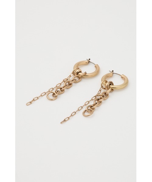 LAGUA GEM（ラグアジェム）の「RING CHAIN ピアス（ピアス（両耳用）・レディース・シルバー/ゴールド・FREE）」の4枚目の写真