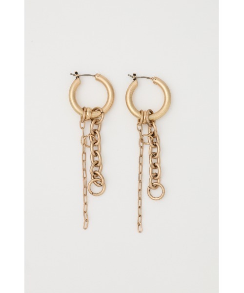 LAGUA GEM（ラグアジェム）の「RING CHAIN ピアス（ピアス（両耳用）・レディース・シルバー/ゴールド・FREE）」の3枚目の写真