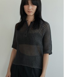 anuke アンヌーク　タートルネックセーター　ミックス anuke（アンヌーク）の「Wool Zip Knit（ニット/セーター）」 - WEAR