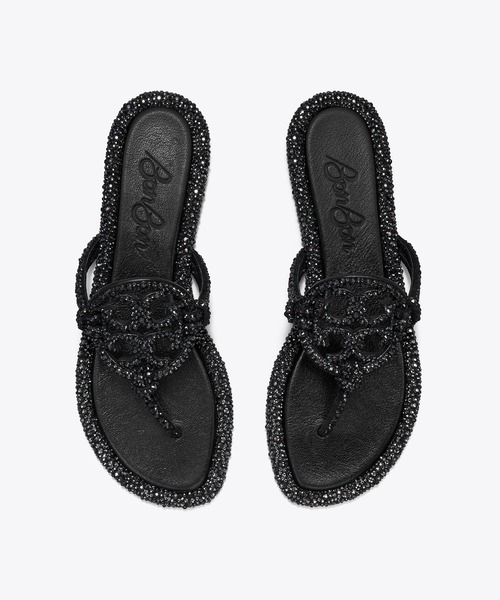 Tory Burch x BonBon ミラー ノット クリスタル サンダル