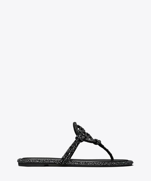 【TORY BURCH】ミラー クリスタル装飾 トングサンダル☆関税込 ミラー | シューズコレクション | トリーバーチ公式オンライン