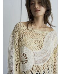 Htage | 【Htage】バックオープンハンドデザインニット(ニット/セーター)