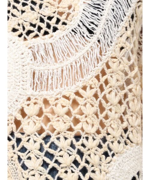 Htage（テージ）の「【Htage】バックオープンハンドデザインニット（ニット/セーター・レディース・アイボリー/ブラック・FREE）」の19枚目の写真