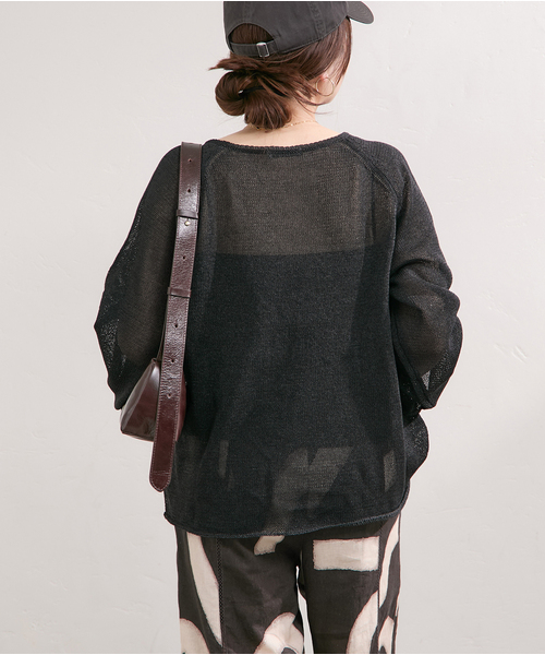 未使用　今期　ジャーナルスタンダード　ペーパーニット　黒 JOURNAL STANDARD（ジャーナルスタンダード）の「ペーパーヤーン