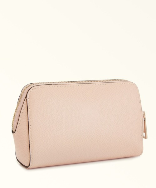 FURLA（フルラ）の「フルラ カメリア コスメケース M（ポーチ・レディース・ライトピンク・ONE SIZE）」の2枚目の写真