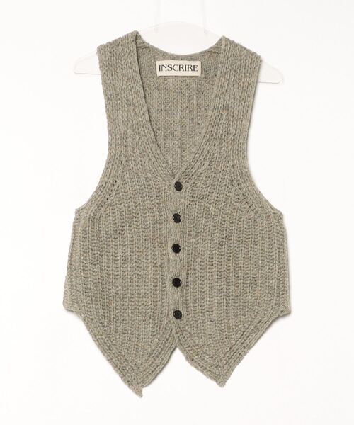 セール/ブランド古着】ニットベスト（ベスト）｜INSCRIRE
