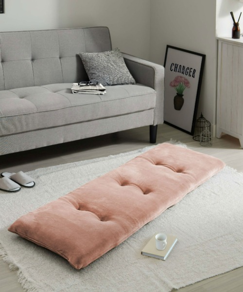 iellio(イエリオ)の「洗える!ふっくらソファーパッド とろけるマイクロ素材 3人掛け / ロングクッション(クッション/クッションカバー・レディース・チャコールグレー/ブルーグレー/スモークピンク/カーキオリーブ/ブラウン/ベージュ・FREE)」の6枚目の写真