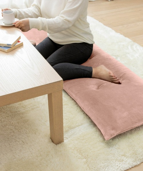 iellio(イエリオ)の「洗える!ふっくらソファーパッド とろけるマイクロ素材 3人掛け / ロングクッション(クッション/クッションカバー・レディース・チャコールグレー/ブルーグレー/スモークピンク/カーキオリーブ/ブラウン/ベージュ・FREE)」の11枚目の写真