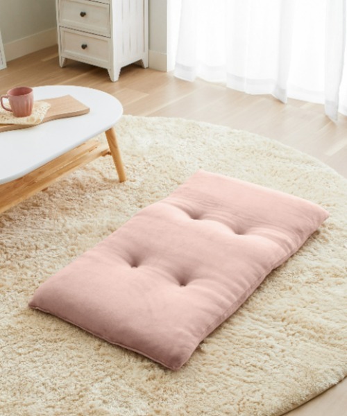 iellio(イエリオ)の「洗える!ふっくらソファーパッド とろけるマイクロ素材 3人掛け / ロングクッション(クッション/クッションカバー・レディース・チャコールグレー/ブルーグレー/スモークピンク/カーキオリーブ/ブラウン/ベージュ・FREE)」の9枚目の写真