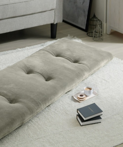 iellio(イエリオ)の「洗える!ふっくらソファーパッド とろけるマイクロ素材 3人掛け / ロングクッション(クッション/クッションカバー・レディース・チャコールグレー/ブルーグレー/スモークピンク/カーキオリーブ/ブラウン/ベージュ・FREE)」の14枚目の写真