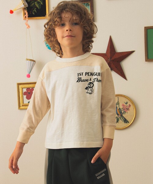 DENIM DUNGAREE(デニムダンガリー)の「DENIM DUNGAREE / テンジク ロング スリーブ Tシャツ 2025FW(105~125cm)(Tシャツ/カットソー・キッズ・レッド/ホワイト/その他・125/115/105)」の4枚目の写真