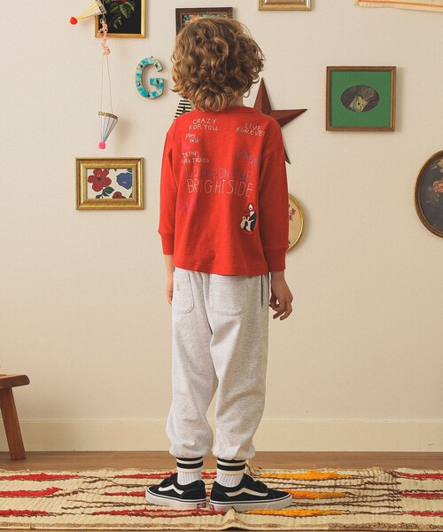 DENIM DUNGAREE(デニムダンガリー)の「DENIM DUNGAREE / テンジク ロング スリーブ Tシャツ 2025FW(105~125cm)(Tシャツ/カットソー・キッズ・レッド/ホワイト/その他・125/115/105)」の13枚目の写真