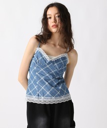 イタリア購入 夏空スカイブルーグラデーション総レースTシャツ TOPS – Tnewties