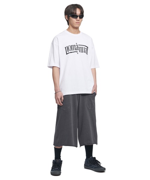 NOMANUAL（NOMANUAL）の「「NOMANUAL /ノーマニュアル」ARCHED TEXT T-SHIRT（Tシャツ/カットソー・メンズ・ブラック/ホワイト・X-LARGE/LARGE）」の11枚目の写真