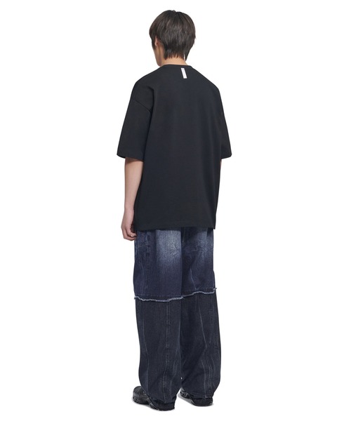 NOMANUAL（NOMANUAL）の「「NOMANUAL /ノーマニュアル」ARCHED TEXT T-SHIRT（Tシャツ/カットソー・メンズ・ブラック/ホワイト・X-LARGE/LARGE）」の10枚目の写真