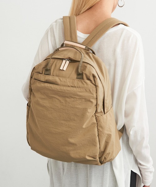 EARTH MADE(アースメイド)の「【EARTH MADE】12POCKET INSIDE PRINT RUCK(バックパック/リュック・レディース・ベージュ/チャコールグレー/ブラウン/ネイビー/ブラック・FREE)」の8枚目の写真