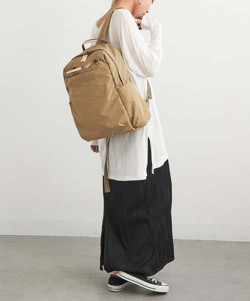 EARTH MADE(アースメイド)の「【EARTH MADE】12POCKET INSIDE PRINT RUCK(バックパック/リュック・レディース・ベージュ/チャコールグレー/ブラウン/ネイビー/ブラック・FREE)」の12枚目の写真