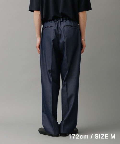 NIKKE】ワイド イージー デニム スラックス / ADAM ET ROPE' JEANS