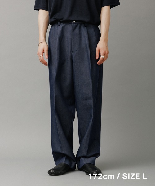 【NIKKE】ワイド デニム スラックス ADAM ET ROPE' JEANS NIKKE】ワイド イージー デニム スラックス / ADAM ET ROPE