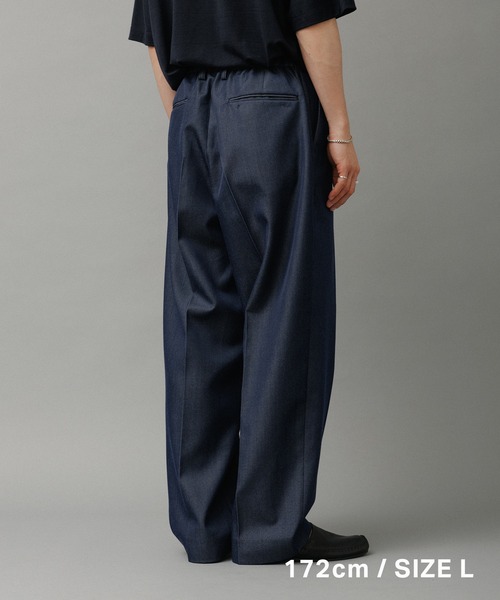 NIKKE】ワイド イージー デニム スラックス / ADAM ET ROPE' JEANS