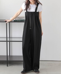 【日本製】タックデザインサロペット