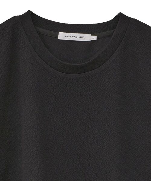 AMERICAN HOLIC(アメリカンホリック)の「ジョーゼット半袖プルオーバー(Tシャツ/カットソー・レディース・ラベンダー/ブラック/ライトグリーン/アイボリー/ベージュ・M/L)」の8枚目の写真