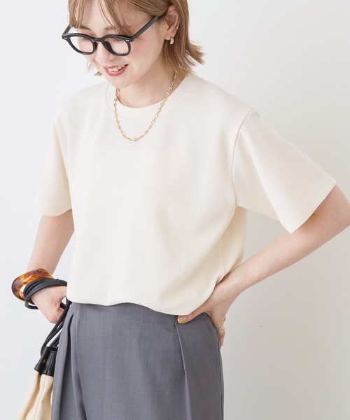 トップス AMERI bkt052 セール】前後差ボーダーカットプルオーバー（Tシャツ/カットソー