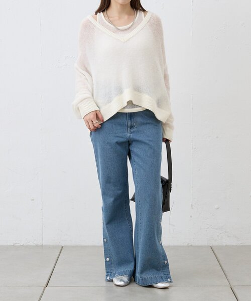 SHENERY(シーナリー)の「サイドボタンデニム(デニムパンツ・レディース・ブルー/ブルー系その他・36/38)」の21枚目の写真