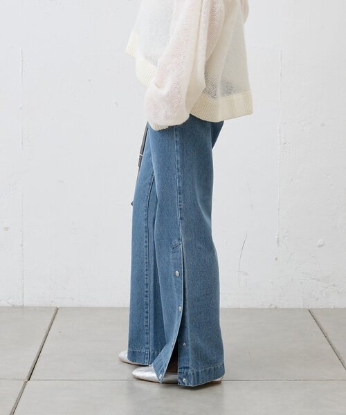 SHENERY(シーナリー)の「サイドボタンデニム(デニムパンツ・レディース・ブルー/ブルー系その他・36/38)」の8枚目の写真