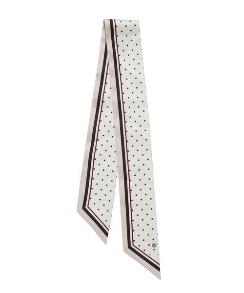 SNIDEL（スナイデル）の「ドット柄ボウタイスカーフ（バンダナ/スカーフ・レディース・ブラック/ホワイト/ボルドー・F）」の7枚目の写真