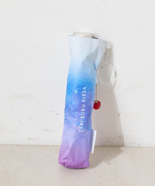 BIRTHDAY BAR（バースデイバー）の「旅する喫茶×BIRTHDAY BAR　PUアンブレラ ミニ（折りたたみ傘・レディース・ピンク/パープル/イエロー/ブルー・0）」の2枚目の写真