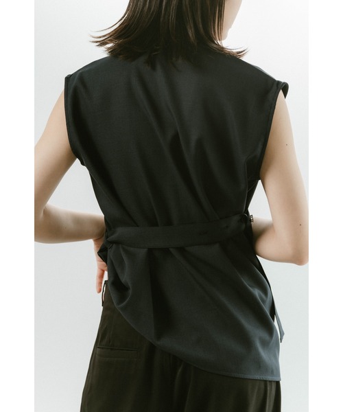 Knuth Marf(クヌースマーフ)の「Knuth Marf 2way asymmetry blouse(シャツ/ブラウス・レディース・ネイビー・FREE)」の6枚目の写真