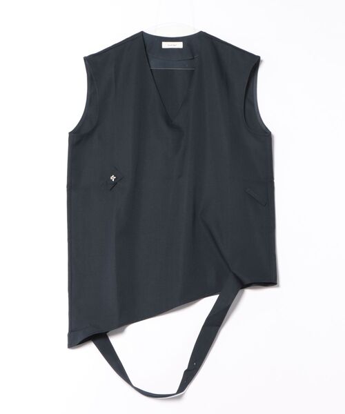 Knuth Marf(クヌースマーフ)の「Knuth Marf 2way asymmetry blouse(シャツ/ブラウス・レディース・ネイビー・FREE)」の7枚目の写真