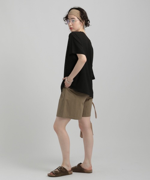 GEORGE'S(ジョージズ)の「メッシュTシャツ(Tシャツ/カットソー・レディース・ボルドー/ブラック/オフホワイト・SMALL/MEDIUM)」の17枚目の写真