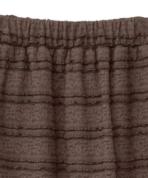 Sugar spoon（シュガースプーン）の「・SUGAR SPOON レースフリルナロースカート（スカート・レディース・オフホワイト/ブラック/ブラウン・FREE）」の13枚目の写真