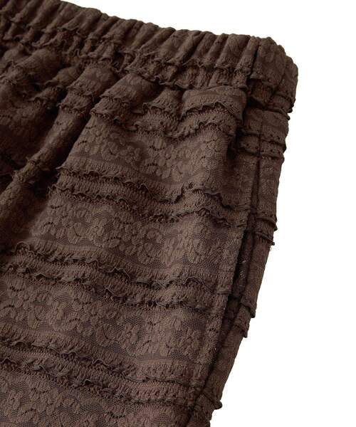 Sugar spoon（シュガースプーン）の「・SUGAR SPOON レースフリルナロースカート（スカート・レディース・オフホワイト/ブラック/ブラウン・FREE）」の15枚目の写真