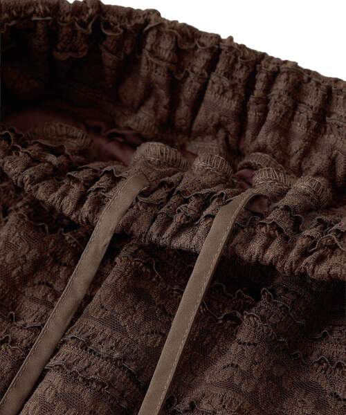 Sugar spoon（シュガースプーン）の「・SUGAR SPOON レースフリルナロースカート（スカート・レディース・オフホワイト/ブラック/ブラウン・FREE）」の17枚目の写真