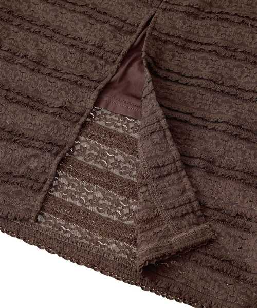 Sugar spoon（シュガースプーン）の「・SUGAR SPOON レースフリルナロースカート（スカート・レディース・オフホワイト/ブラック/ブラウン・FREE）」の18枚目の写真