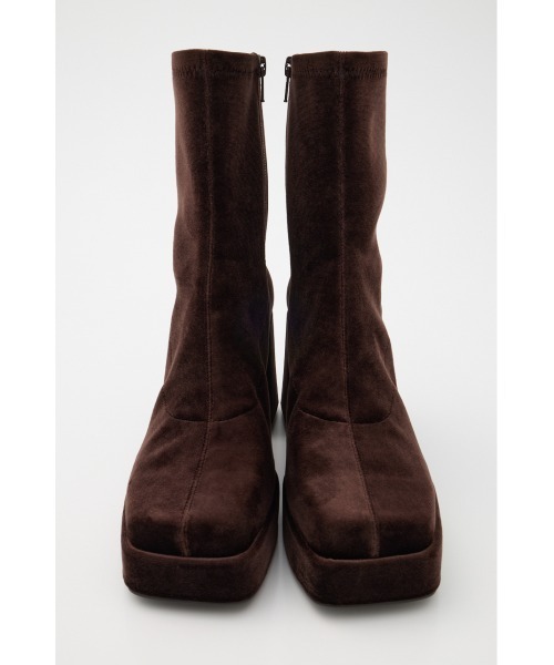 MOUSSY（マウジー）の「STRETCH BLOCK HEEL ブーツ（ブーツ・レディース・ブラウン/ブラック・SMALL/MEDIUM/LARGE）」の15枚目の写真