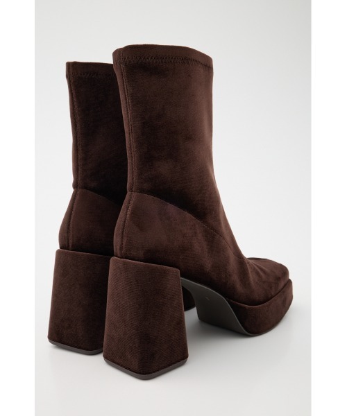 MOUSSY（マウジー）の「STRETCH BLOCK HEEL ブーツ（ブーツ・レディース・ブラウン/ブラック・SMALL/MEDIUM/LARGE）」の16枚目の写真