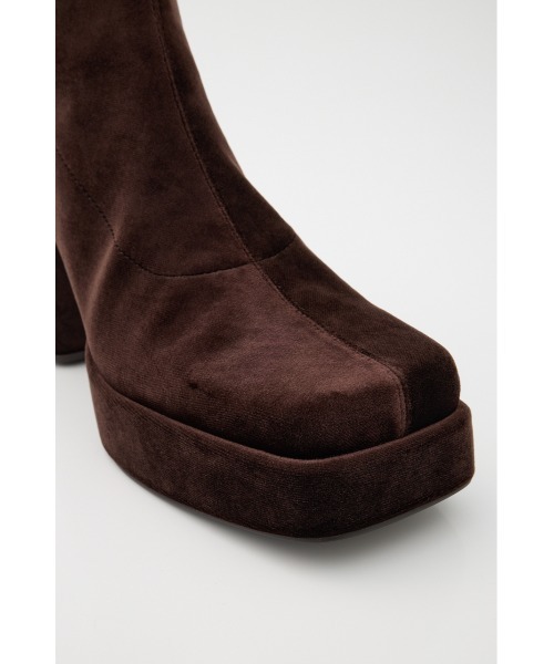 MOUSSY（マウジー）の「【25年AW新作】STRETCH BLOCK HEEL ブーツ