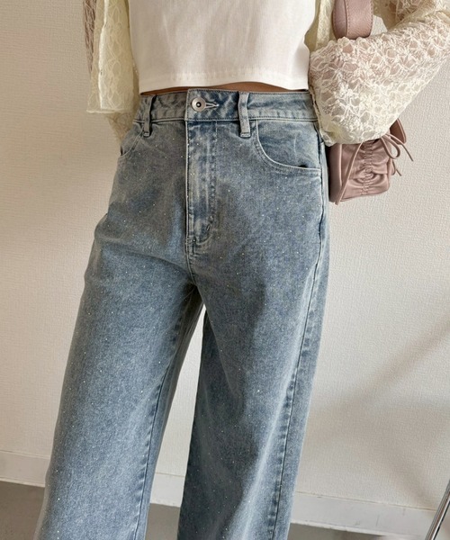 one after another NICE CLAUP（ワンアフターアナザーナイスクラップ）の「【サイズ展開あり】ワイドデニム（デニムパンツ・レディース・ライトブルー/ブルー/ブラック・SMALL/MEDIUM）」の20枚目の写真