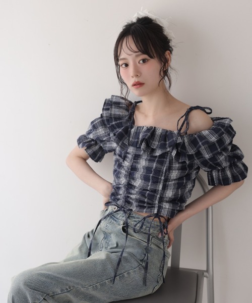 one after another NICE CLAUP（ワンアフターアナザーナイスクラップ）の「【サイズ展開あり】ワイドデニム（デニムパンツ・レディース・ライトブルー/ブルー/ブラック・SMALL/MEDIUM）」の11枚目の写真