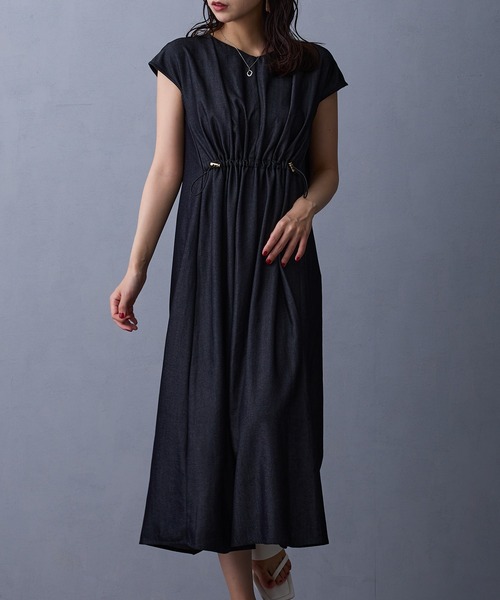 NICOLE white（ニコルホワイト）の「デニムワンピース（ワンピース・レディース・ブルー/ブラック・FREE）」の5枚目の写真